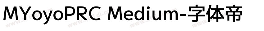 MYoyoPRC Medium字体转换
